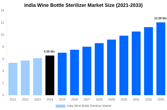 India Wine Bottle Sterilizer Market Overview